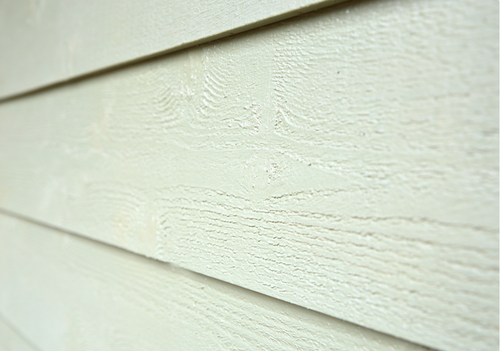 close up of fiber cement siding