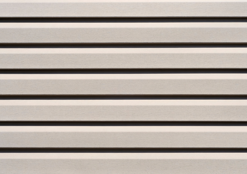 close up of vinyl siding
