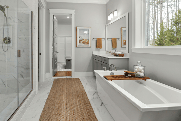 standard tub replacement in modern bathroom