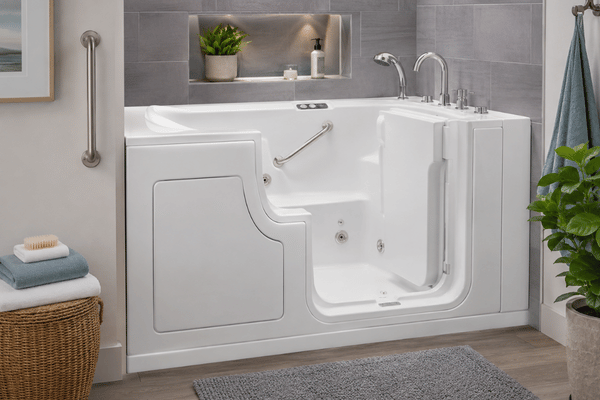 modern walk-in tub installation for seniors