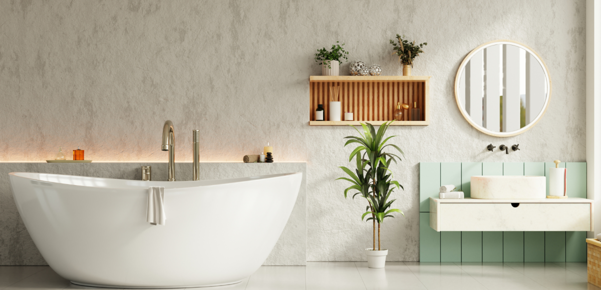 beautiful, minimalist bathroom