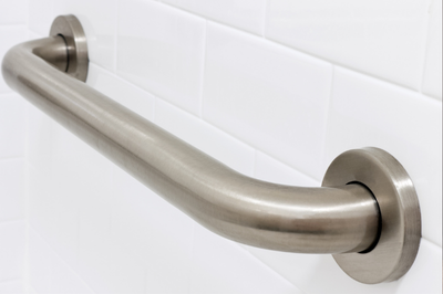 walk-in tub railing installed for safety