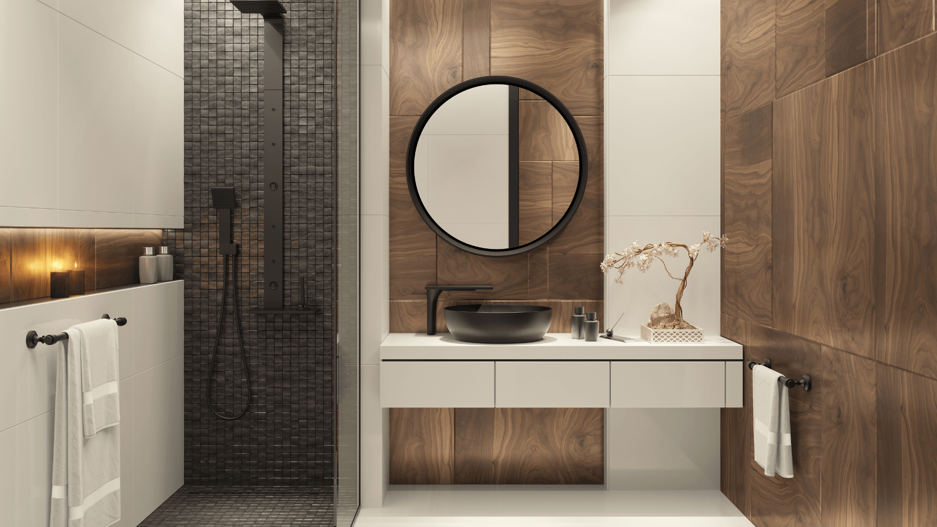 moody industrial bathroom